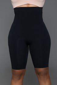 2349 Shape Sculpting Shaper Shorts (Color: black, size: S/M)