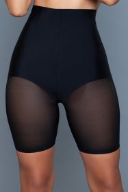 2171 Suit Your Waist Boyshort (Color: black, size: S/M)