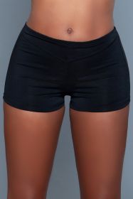 BW1649 Butt Booster Boyshort (Color: black, size: S)