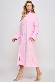 2489 Sabrina Robe (Color: Pink, size: L/XL)