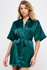 1947 Getting Ready Robe (Color: Forest Green, size: 3X)