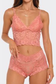 2789 Eye On You 2 Piece Set (Color: Pink, size: 3X)