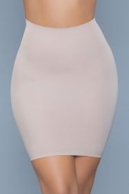 2005 Slimin' Shapewear Slip Skirt (Color: Nude, size: L/XL)