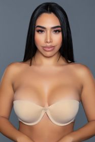 2307 Strapless Bra Adhesive (Color: Nude, size: D)