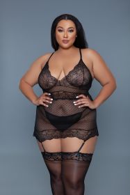 2273 Ryder 2 Piece (Color: black, size: 3X)