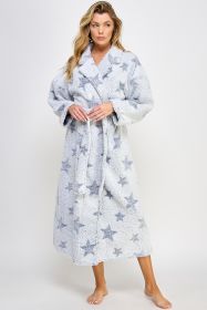 2485 Star Robe (Color: Light Blue, size: S/M)