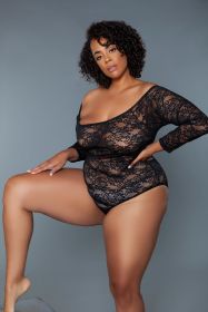 2248P Marina Bodysuit (Color: black, size: 1X)