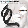 Tornado double ring locking fine ring for Longer Harder Stronger Erection;  Improve Sexual Performance;  Sex Toys for Men Massager Adult Sex Toys for