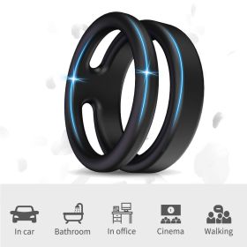 Penis Ring with Teasing Tail Stretchy Ring for Penis Stimulation;  Penis Trainer Sex Ring for Men Harder Longer Stronger Sexual Pleasure Enhance;  Adu (Color: black)